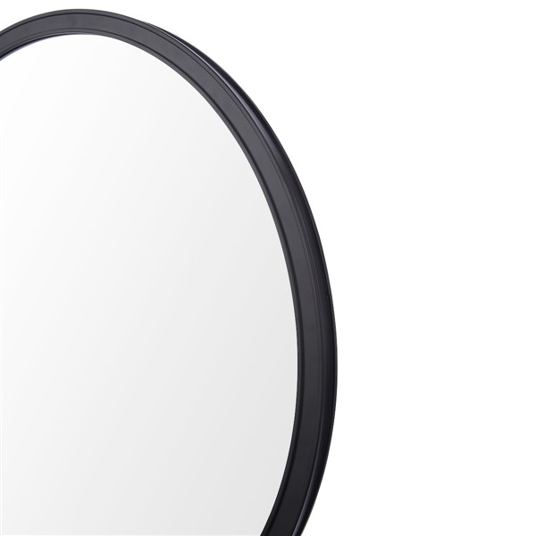 (image for) Laura Ashley Harrington Mirror Matt Black and Mirror 60cm